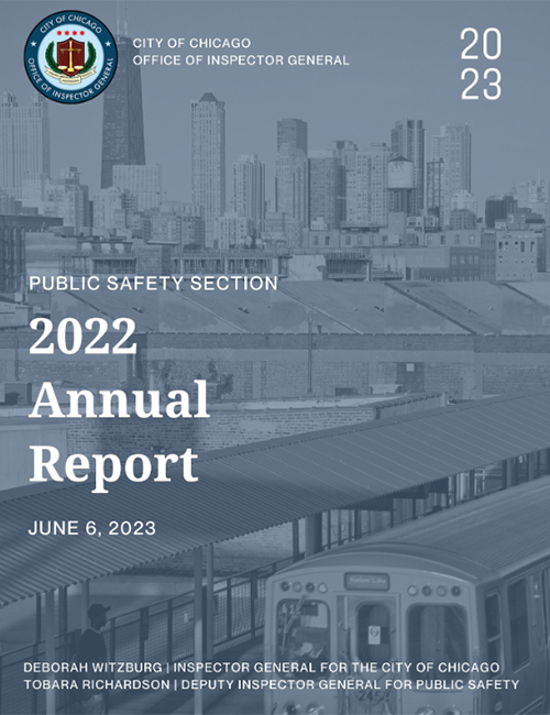 OIG Public Safety Section 2022 Annual Report - publication cover