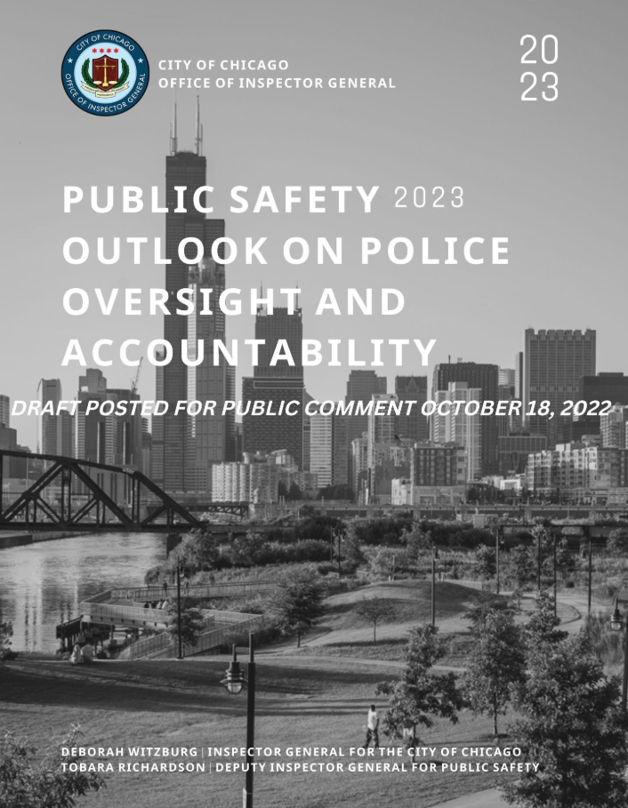 2023 Public Safety Section Draft Outlook on Police Oversight and Accountability 2023 Public Safety Section Draft Outlook on Police Oversight and Accountability - publication cover