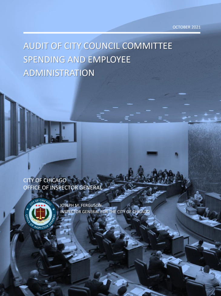 Audit of City Council Committee Spending and Employee Administration Audit of City Council Committee Spending and Employee Administration - publication cover