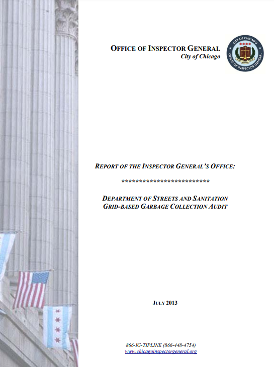 Audit of City’s Grid-Based Garbage Collection System Audit of City’s Grid-Based Garbage Collection System - publication cover