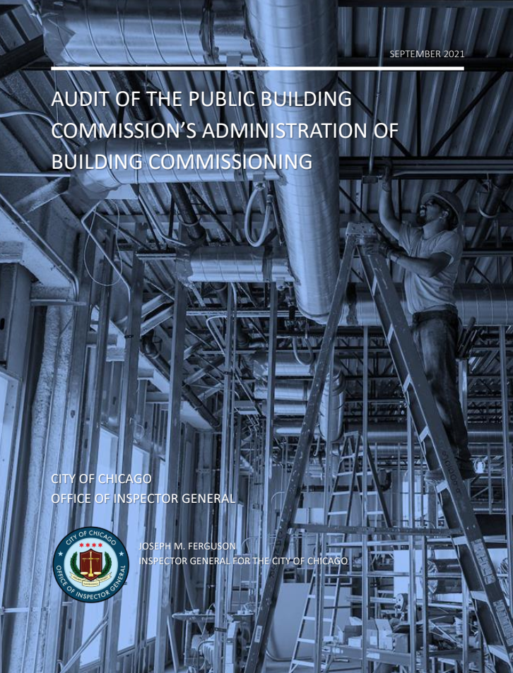 Audit of the Public Building Commission’s Administration of Building Commissioning - publication cover