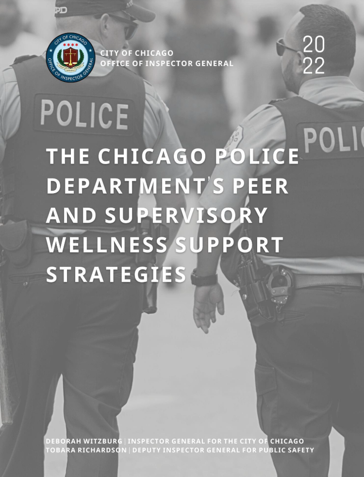 The Chicago Police Department’s Peer and Supervisory Wellness Support Strategies The Chicago Police Department’s Peer and Supervisory Wellness Support Strategies - publication cover