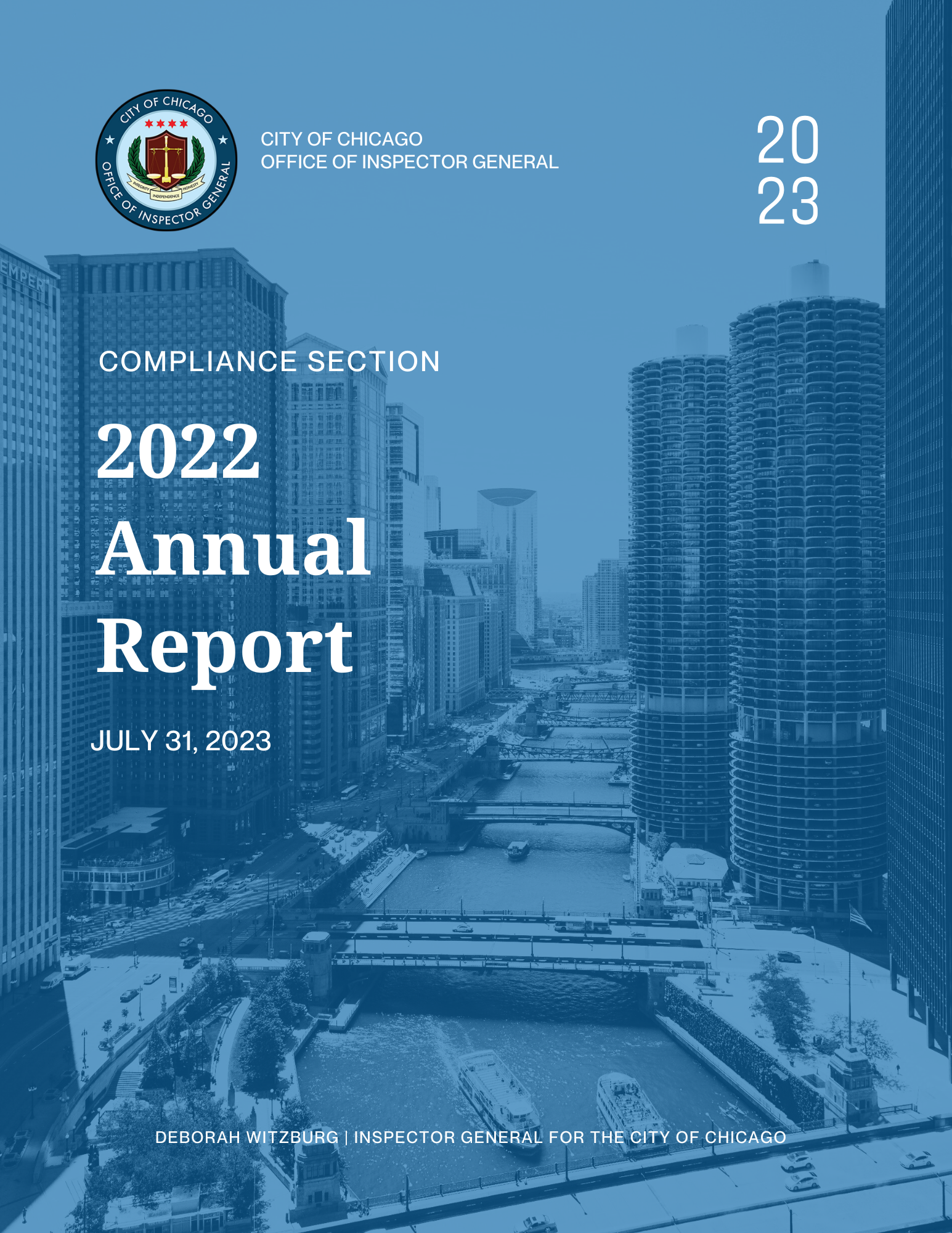 Compliance Section Annual Report 2022 - publication cover