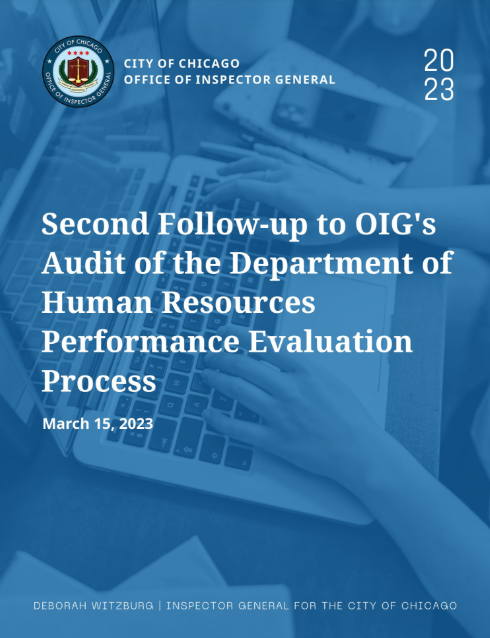 Second Follow-up to OIG’s Audit of DHR Performance Evaluation Process Second Follow-up to OIG’s Audit of DHR Performance Evaluation Process - publication cover