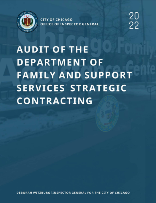 Audit of the Department of Family and Support Services’ Strategic Contracting - publication cover