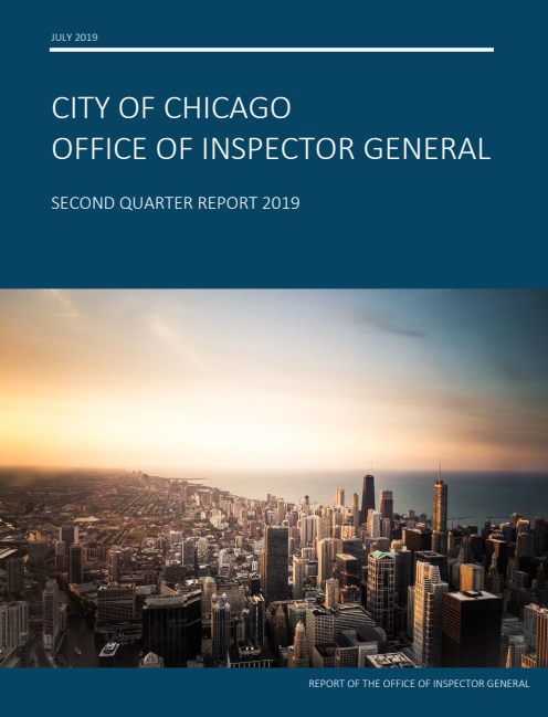 OIG Second Quarter Report 2019 - publication cover