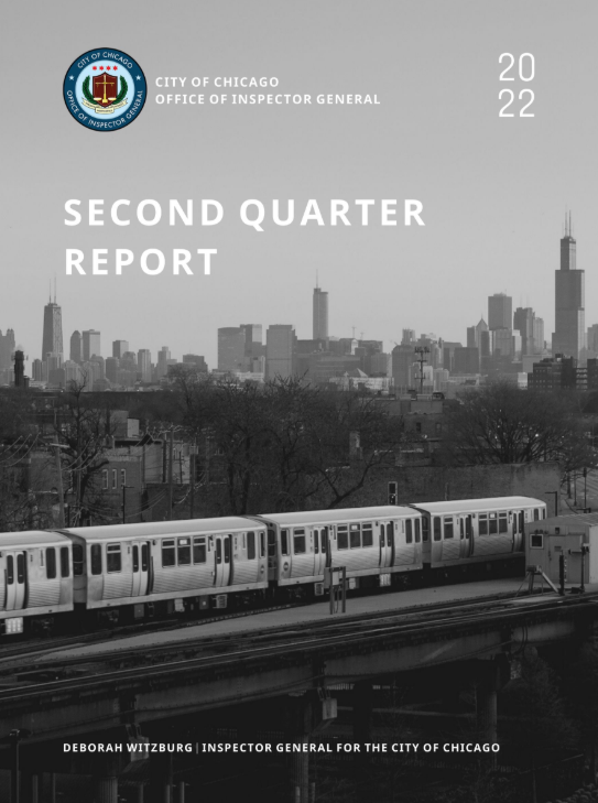 OIG Second Quarter Report 2022 OIG Second Quarter Report 2022 - publication cover