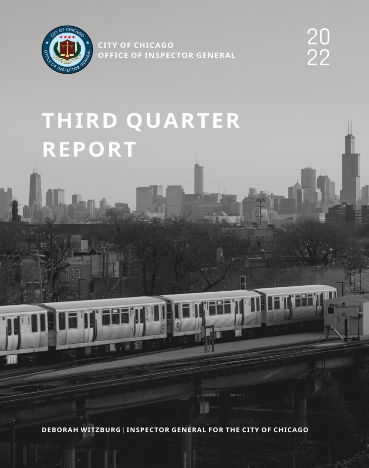 OIG Third Quarter Report 2022 OIG Third Quarter Report 2022 - publication cover