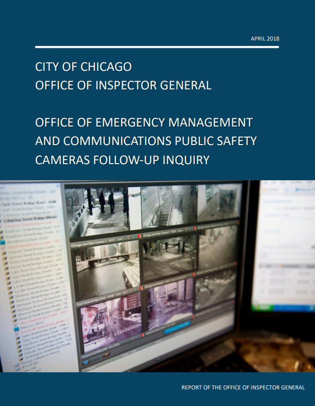 Office of Emergency Management and Communications Public Safety Cameras Follow-Up Inquiry - publication cover