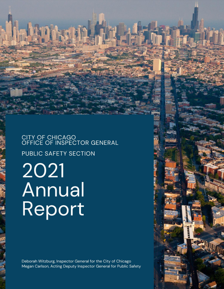 Public Safety Section Annual Report 2021 - publication cover
