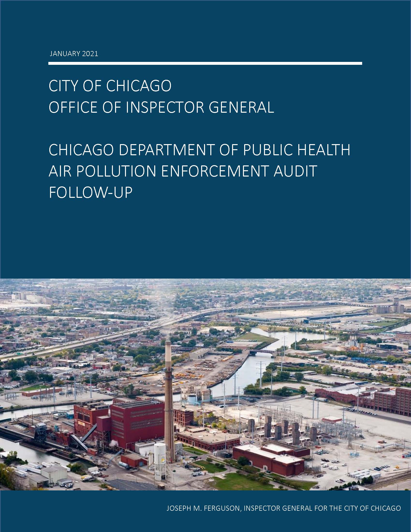 Chicago Department of Public Health Air Pollution Enforcement Follow-Up - publication cover