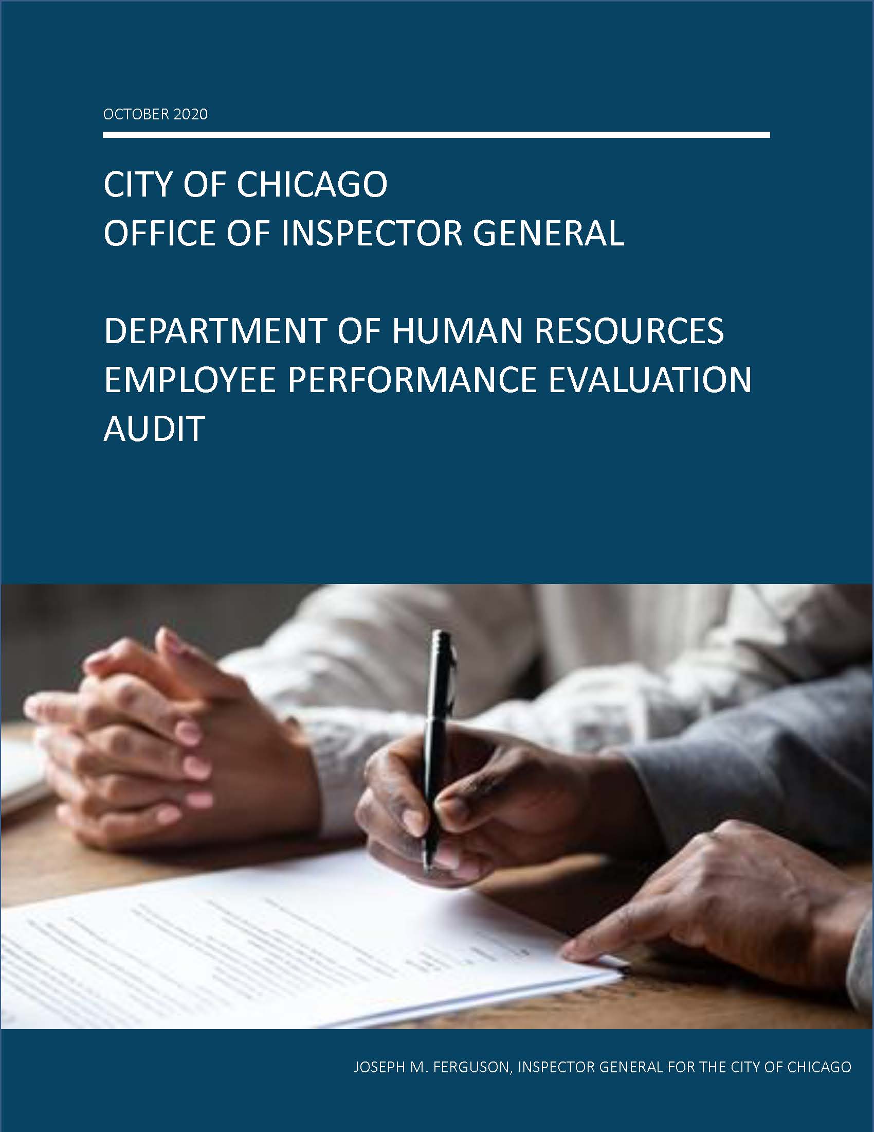 Department of Human Resources Employee Performance Evaluation Audit Department of Human Resources Employee Performance Evaluation Audit - publication cover