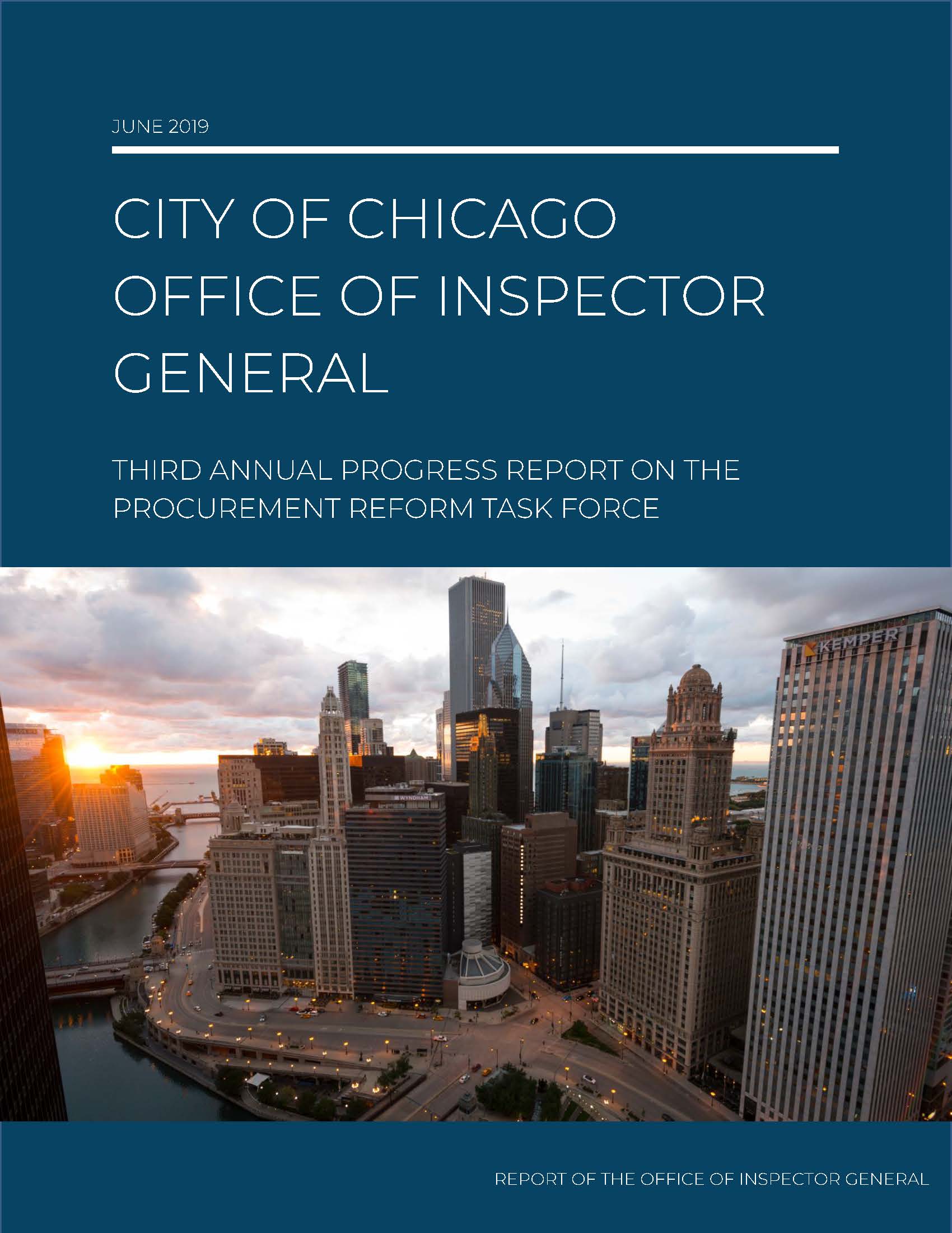 Third Annual Progress Report on the Procurement Reform Task Force Third Annual Progress Report on the Procurement Reform Task Force - publication cover