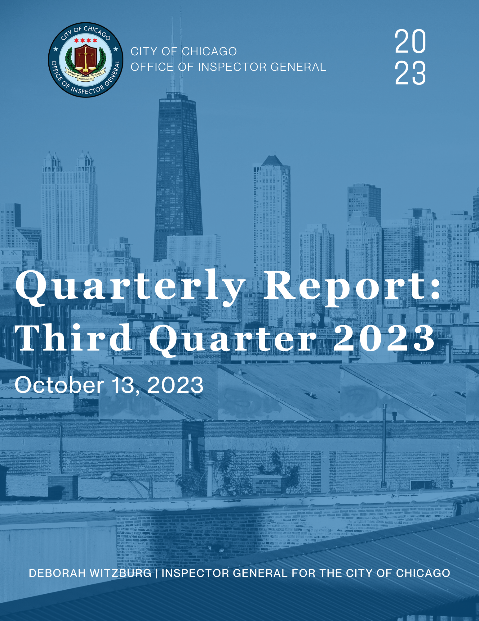 Quarterly Report: Third Quarter 2023 - publication cover
