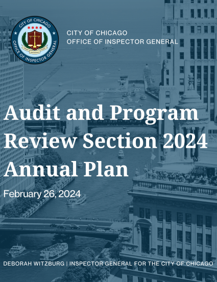 OIG Audit and Program Review 2024 Annual Plan - publication cover