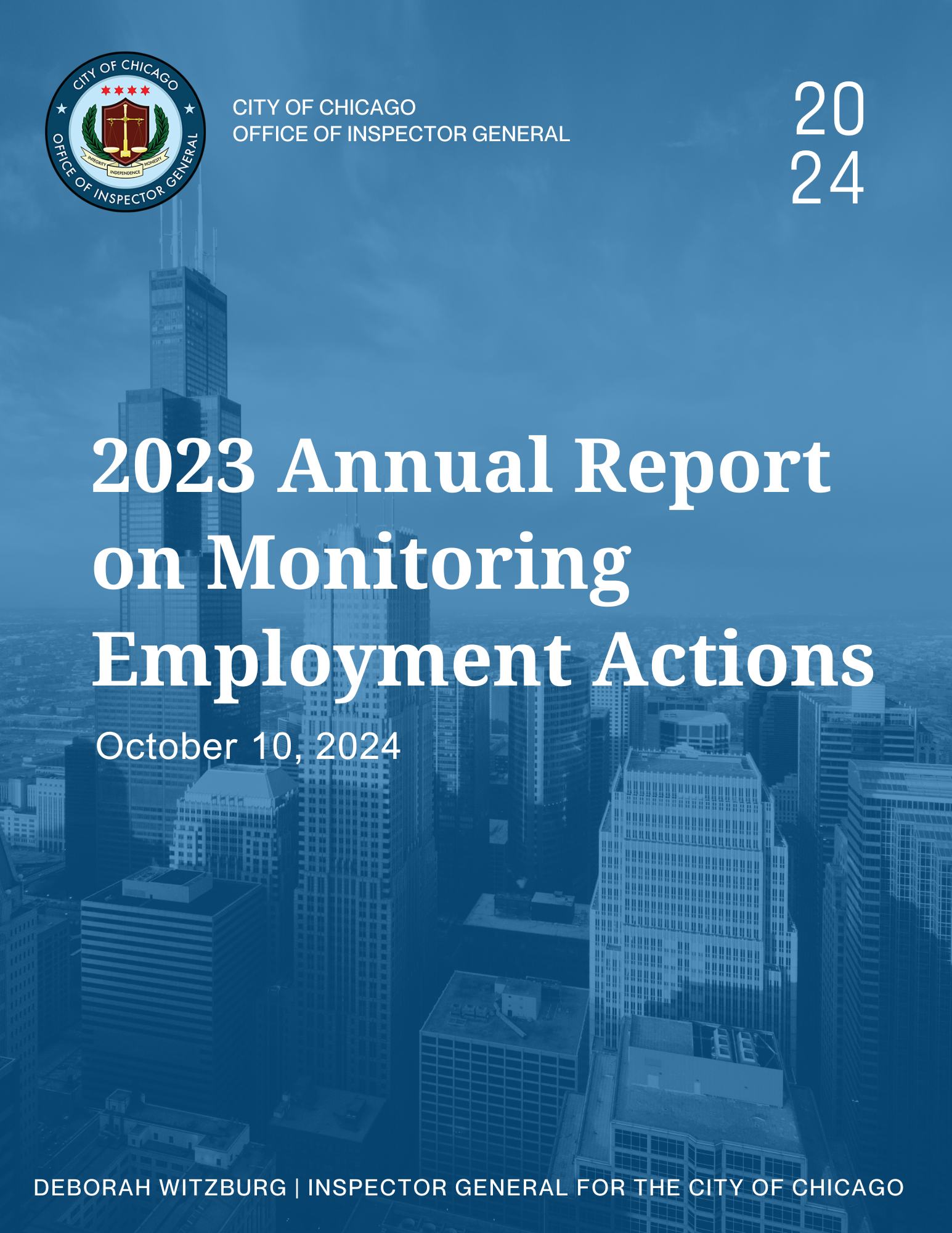 2023 Annual Report on Monitoring Employment Actions - publication cover