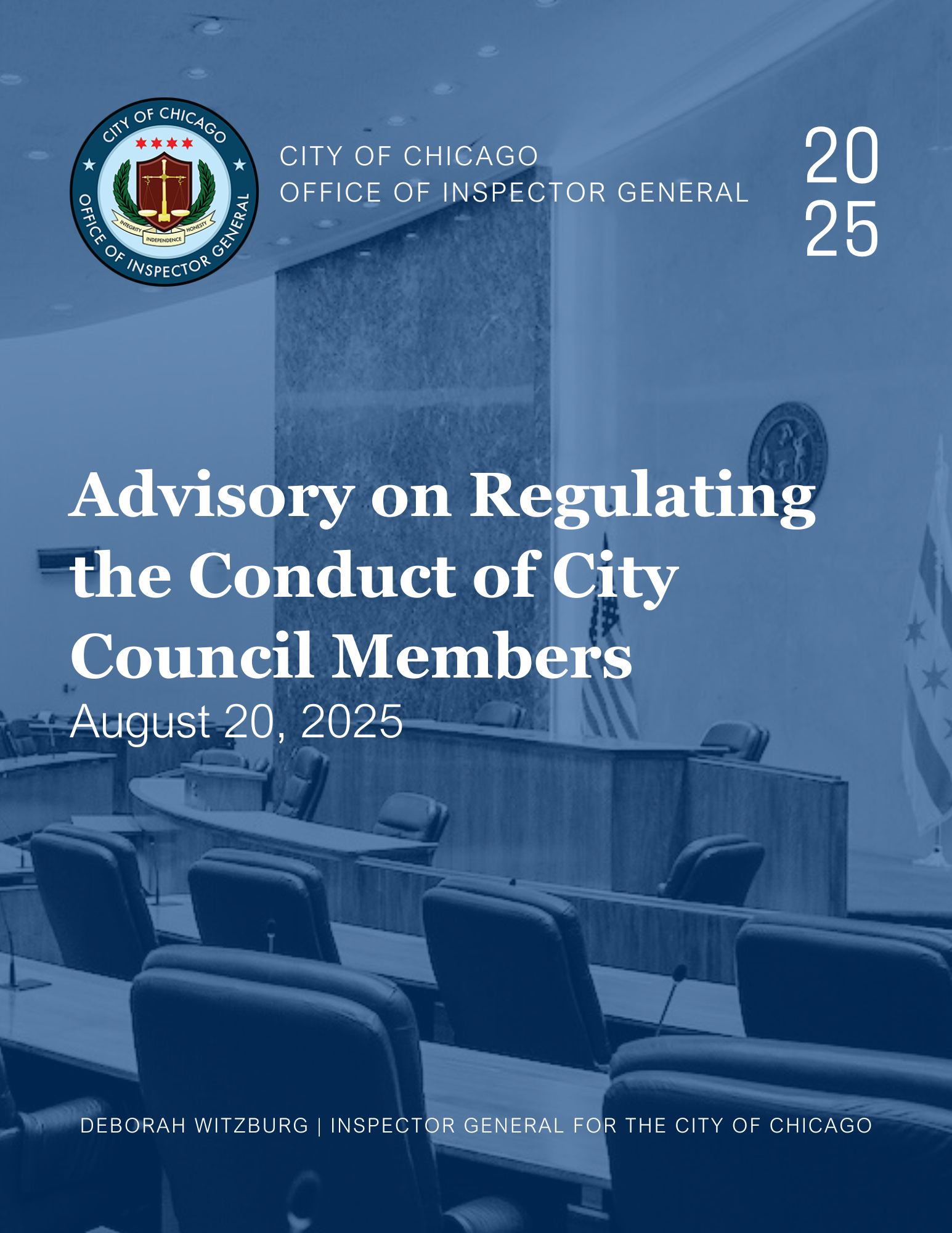 Advisory on Regulating the Conduct of City Council Members Advisory on Regulating the Conduct of City Council Members - publication cover