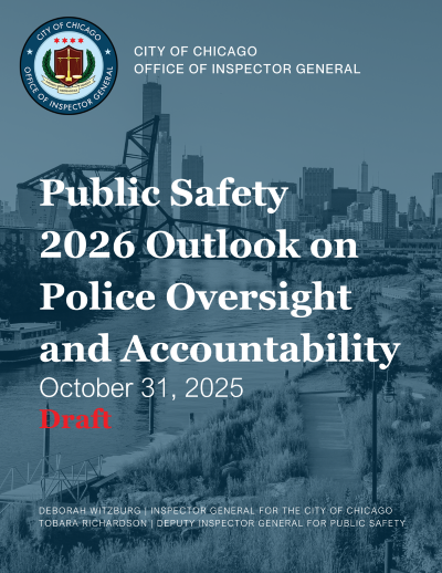 Public Safety Draft 2026 Outlook on Police Oversight and Accountability - publication cover