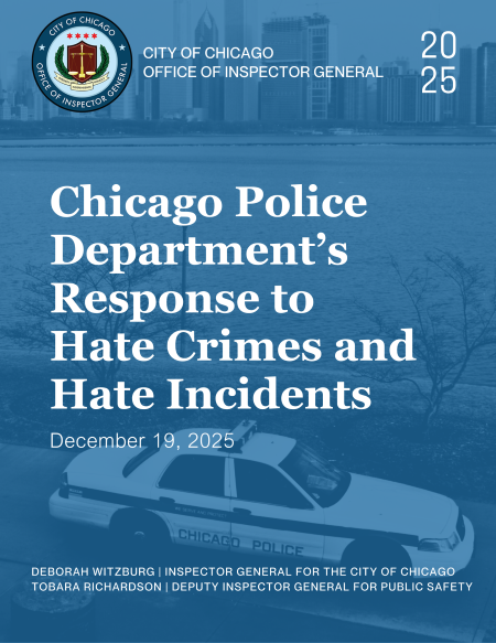Chicago Police Department’s Response to Hate Crimes and Hate Incidents - publication cover