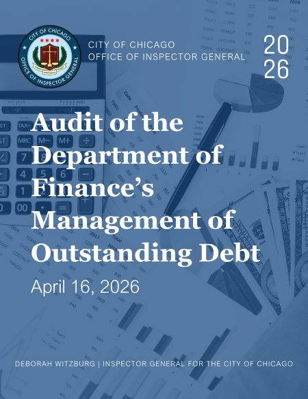 Audit of Department of Finance’s Management of Outstanding Debt - publication cover