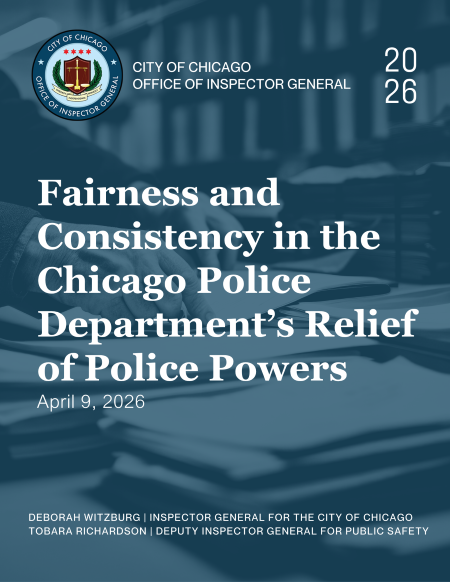 Fairness and Consistency in the Chicago Police Department’s Relief of Police Powers - publication cover