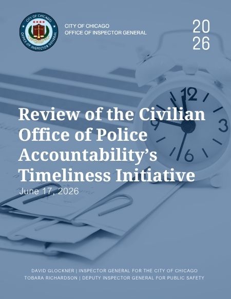 Review of the Civilian Office of Accountability’s Timeliness Initiative - publication cover