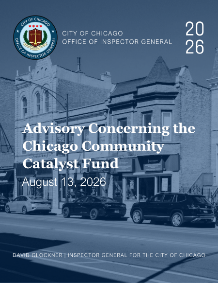 Advisory Concerning the Chicago Community Catalyst Fund - publication cover