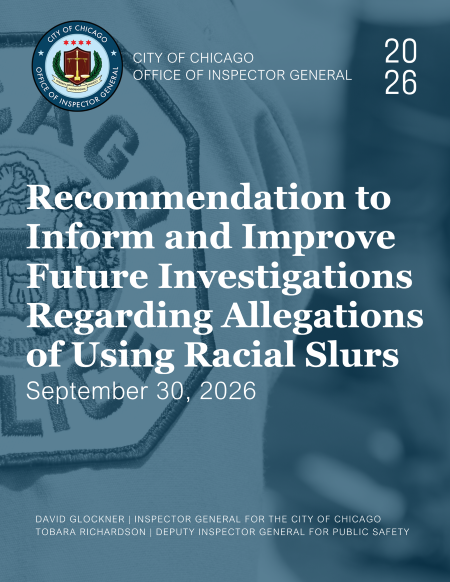 Recommendation to Inform and Improve Future Investigations Regarding Allegations of Using Racial Slurs - publication cover